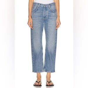 Re/Done Low Slung Crop Rigid in Perfect Fade